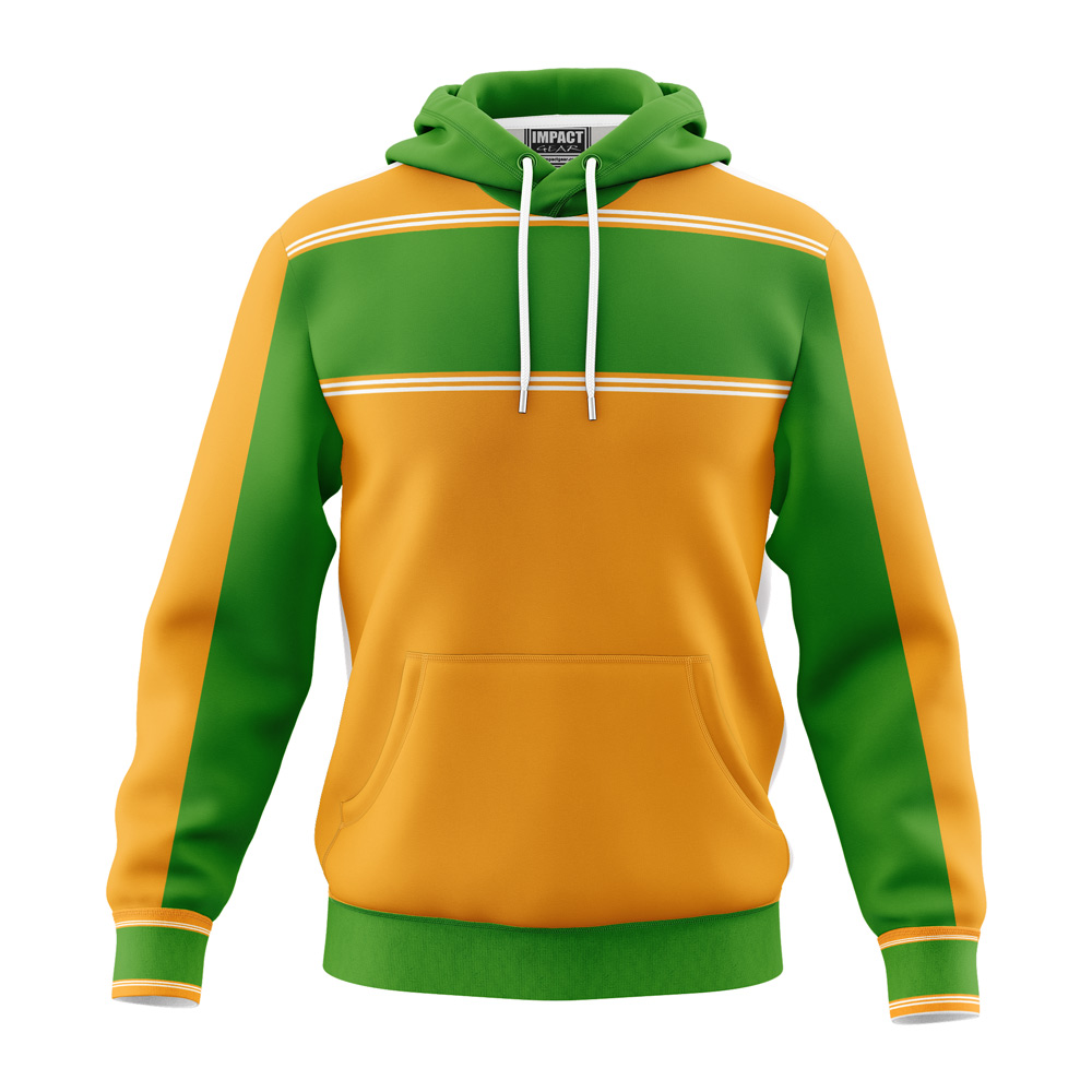 Green and outlet gold hoodie